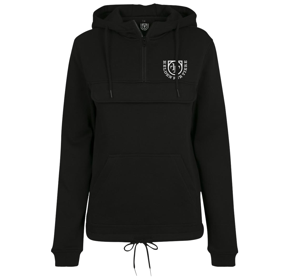 HFT Ladies Sweat Pull Over Hoody Logo (black)